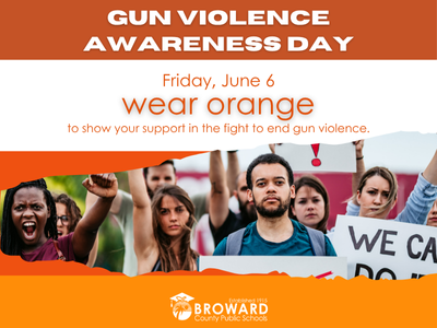 Watch School Board Chair Debra Hixon encourage students and District staff to wear orange on Friday, June 6 to honor the victims and survivors of gun violence.